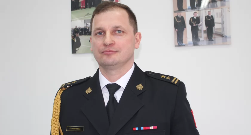 Komendant Paweł Dmowski, zdjęcie z uroczystości powołania 1 kwietnia 2022 r.r.