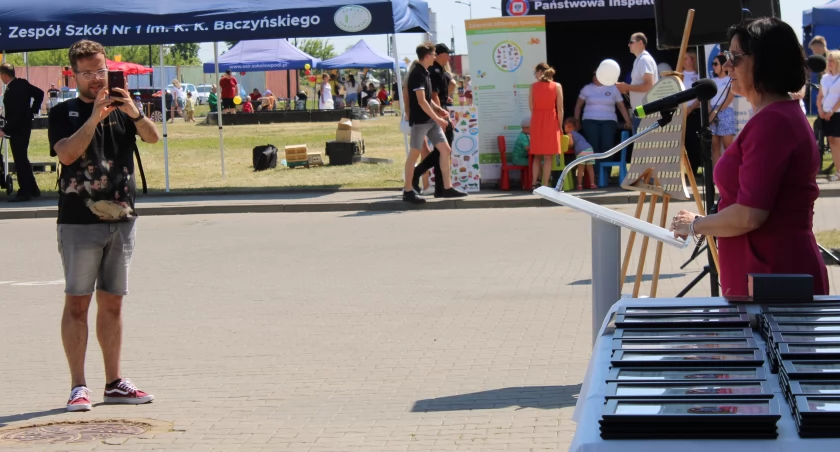 Damian Fiołek i Iwona Kublik na obchodach 120-lecia OSP Cukrownia