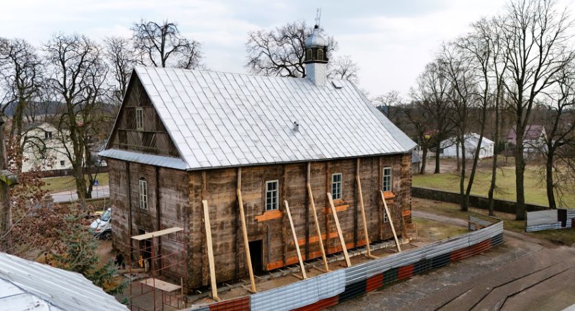 Trwa remont zabytkowego kościoła w Skibniewie