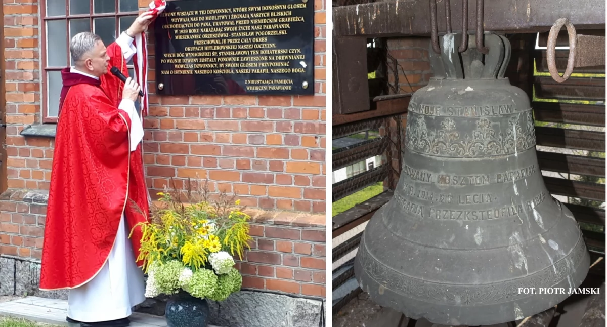 Upamiętnili Stanisława Pogorzelskiego, który ocalił miedzeńskie dzwony przed niemiecką grabieżą