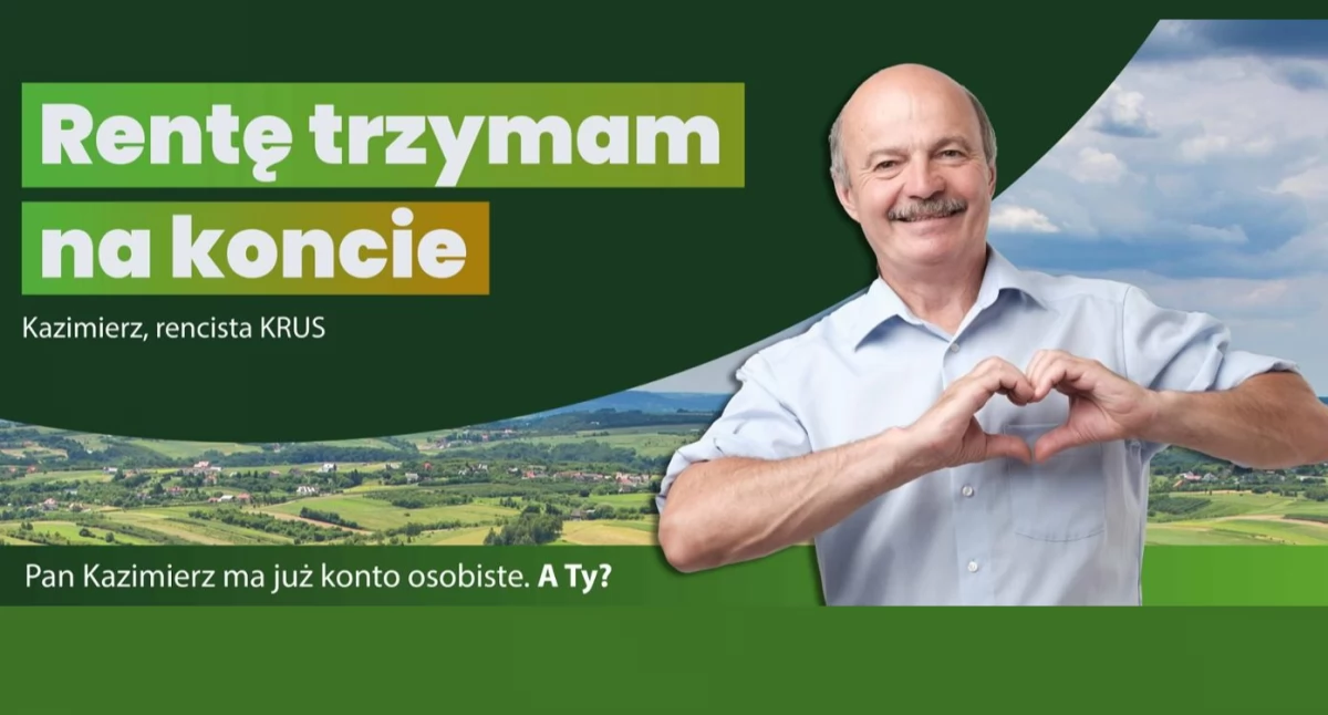 KRUS zachęca seniorów do zakładania rachunków bankowych