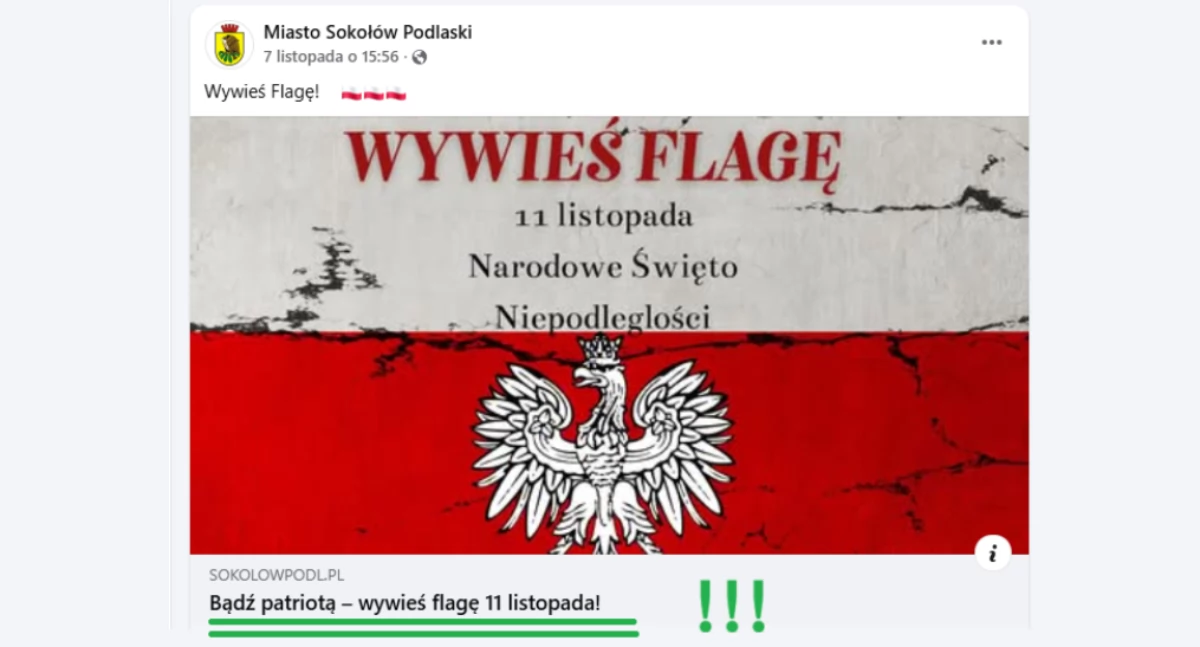 W Sokołowie Podlaskim flagi wieszać (nie)kazano...