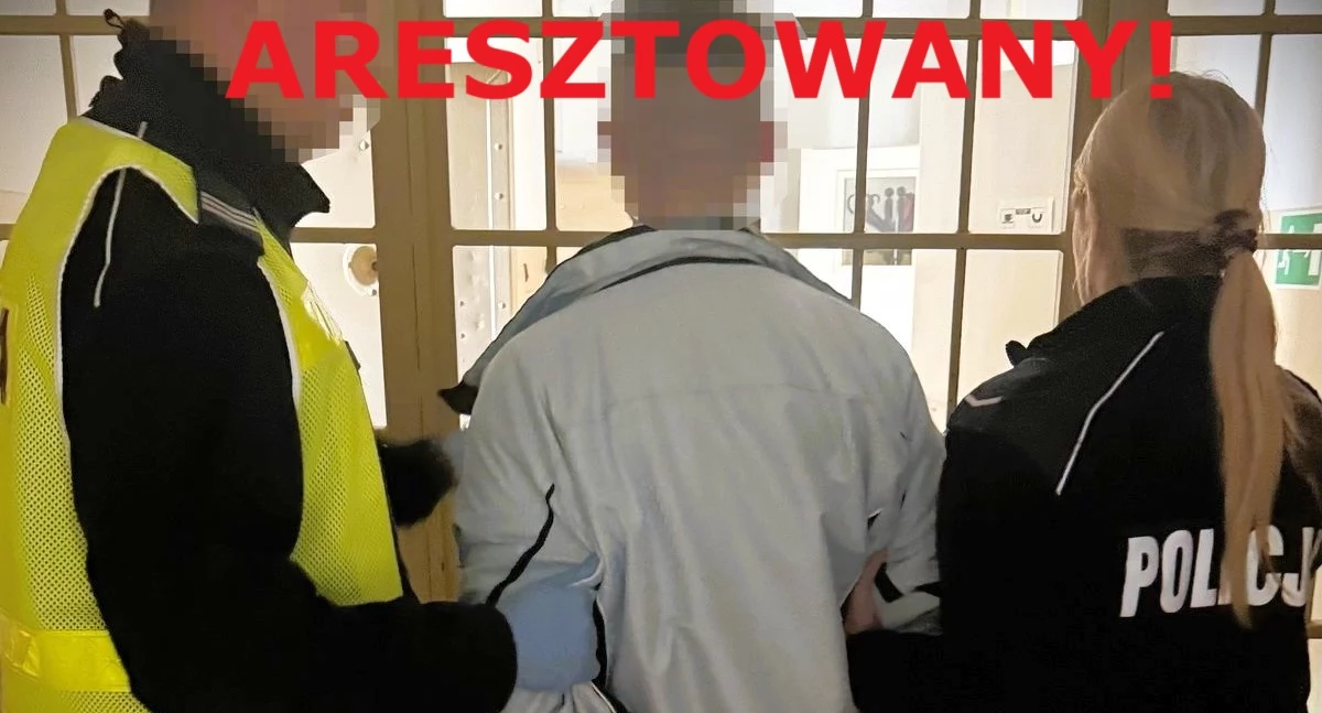 Agresywny 29-latek w końcu trafił za kraty!