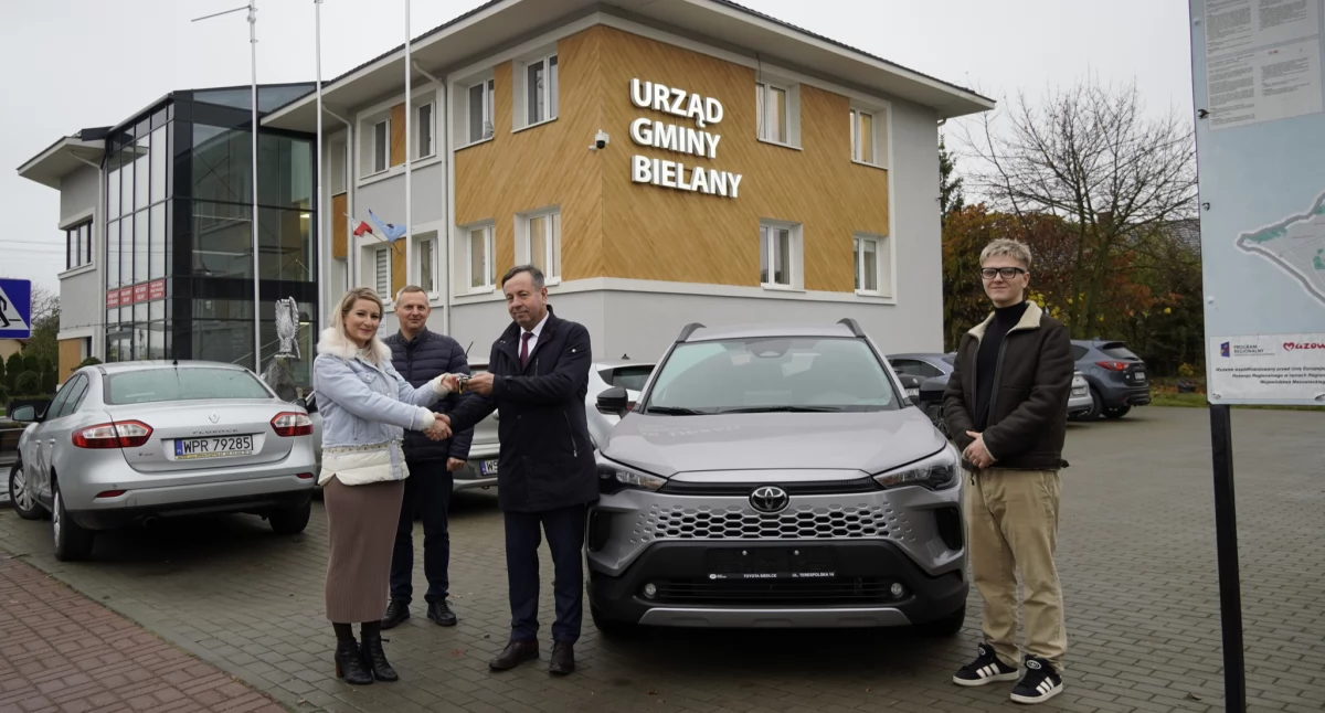 Gmina Bielany kupiła taki samochód do działań ekologicznych...
