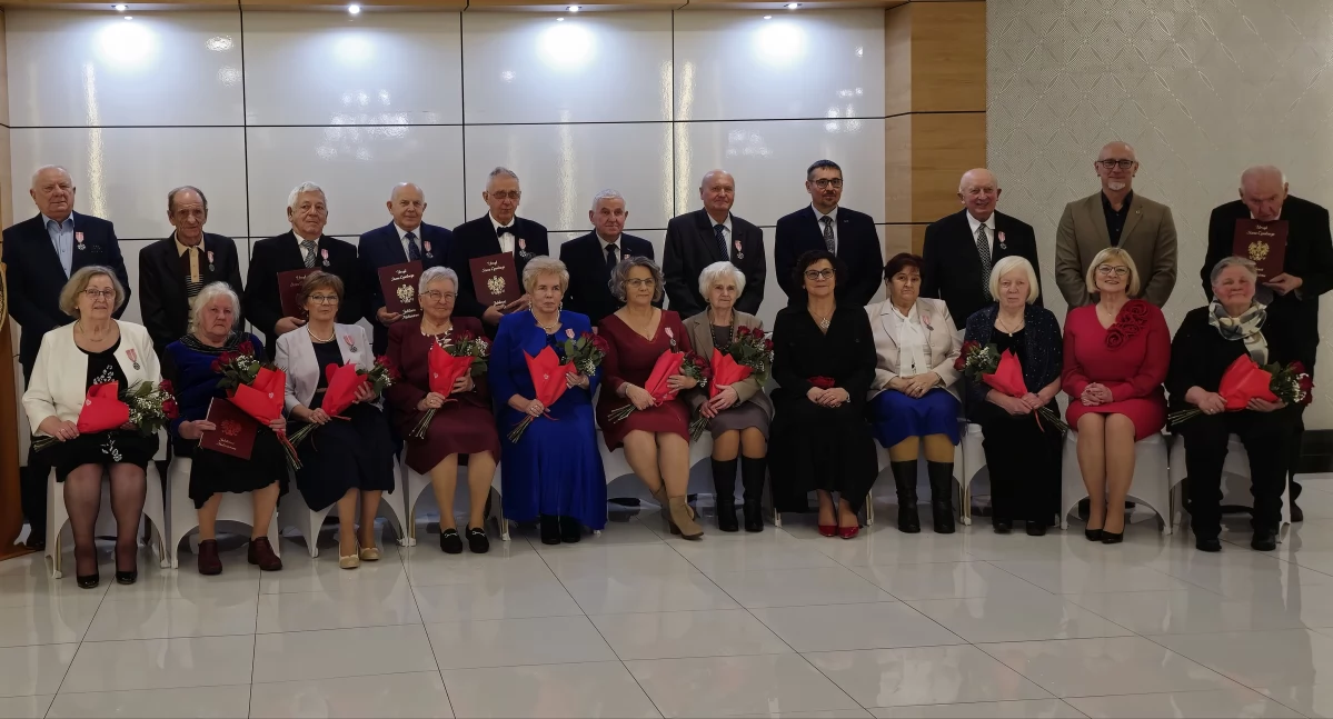 Święta i obchody, Małżonkowie Sokołowa Podlaskiego świętowali Złote - zdjęcie, fotografia