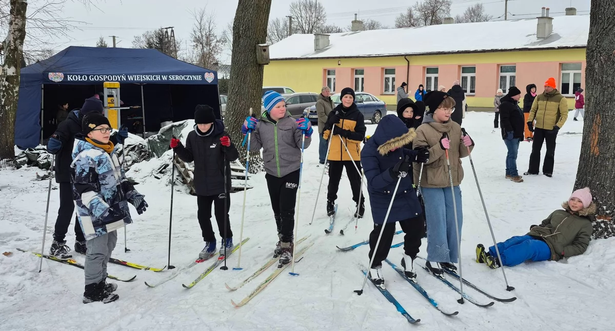Inne dyscypliny, Pogoda dopisała rozegrano Powiatowe Igrzyska Biegach Narciarskich - zdjęcie, fotografia