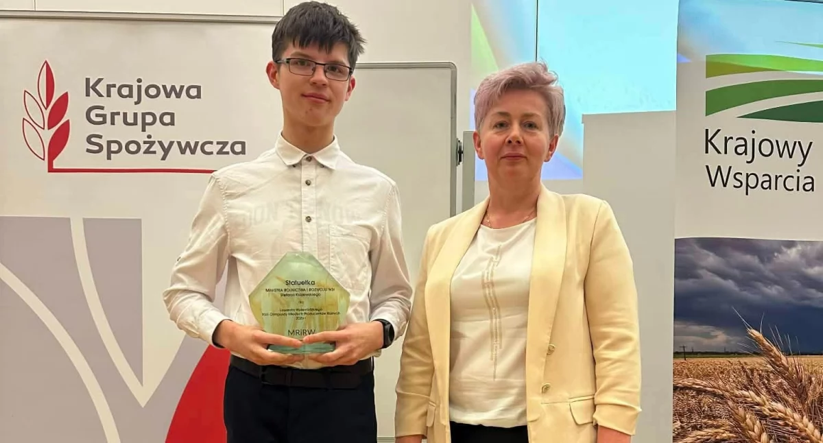 Edukacja, Uczeń sokołowskiego „Rolnika” najlepszy województwie mazowieckim! - zdjęcie, fotografia