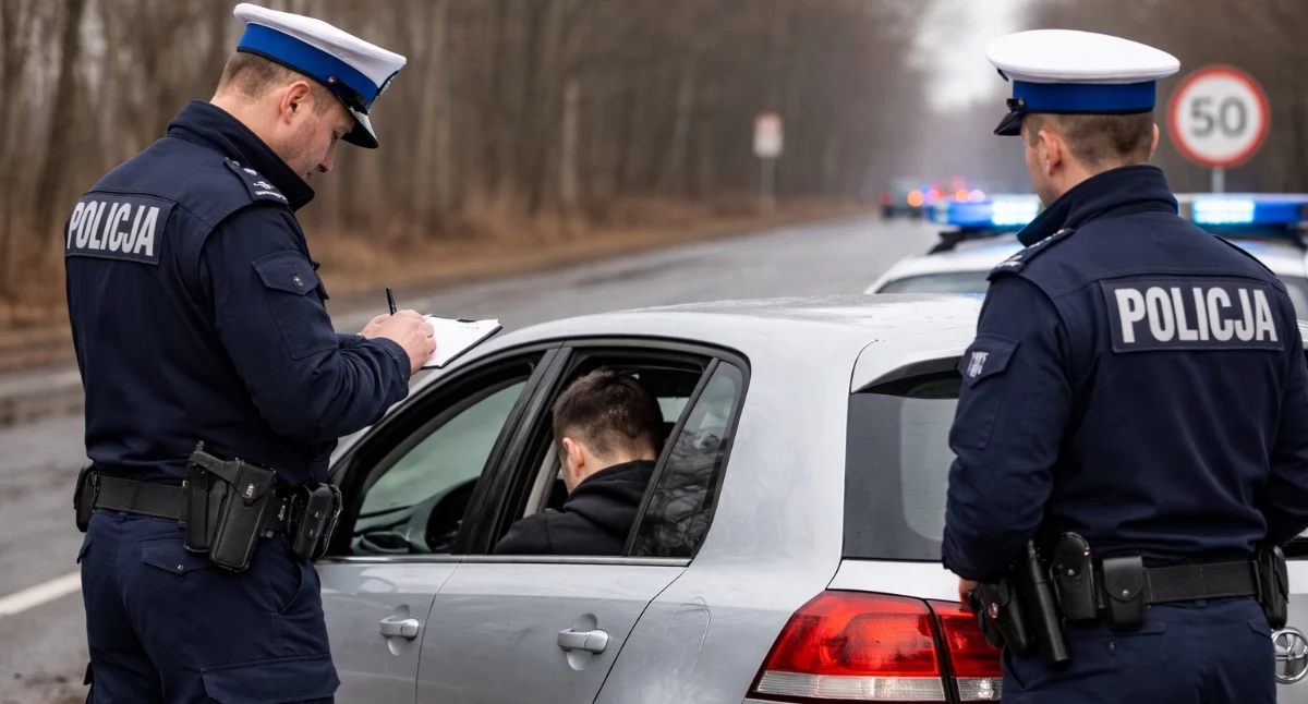 Kronika kryminalna, latek stracił prawo jazdy szaleńczą jazdę - zdjęcie, fotografia
