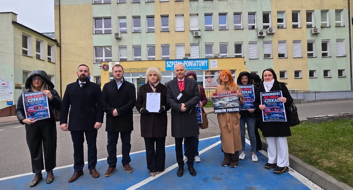 Ochrona zdrowia, katastrofę ochronie zdrowia! Symbolem obcinanie wydatków nawet żywienie pacjentów! - zdjęcie, fotografia