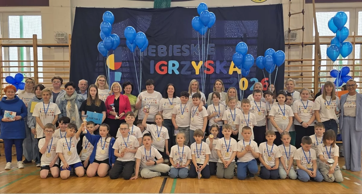 Edukacja, Niebieskie Igrzyska Sokołowie Podlaskim czyli solidarności osobami autyzmem - zdjęcie, fotografia