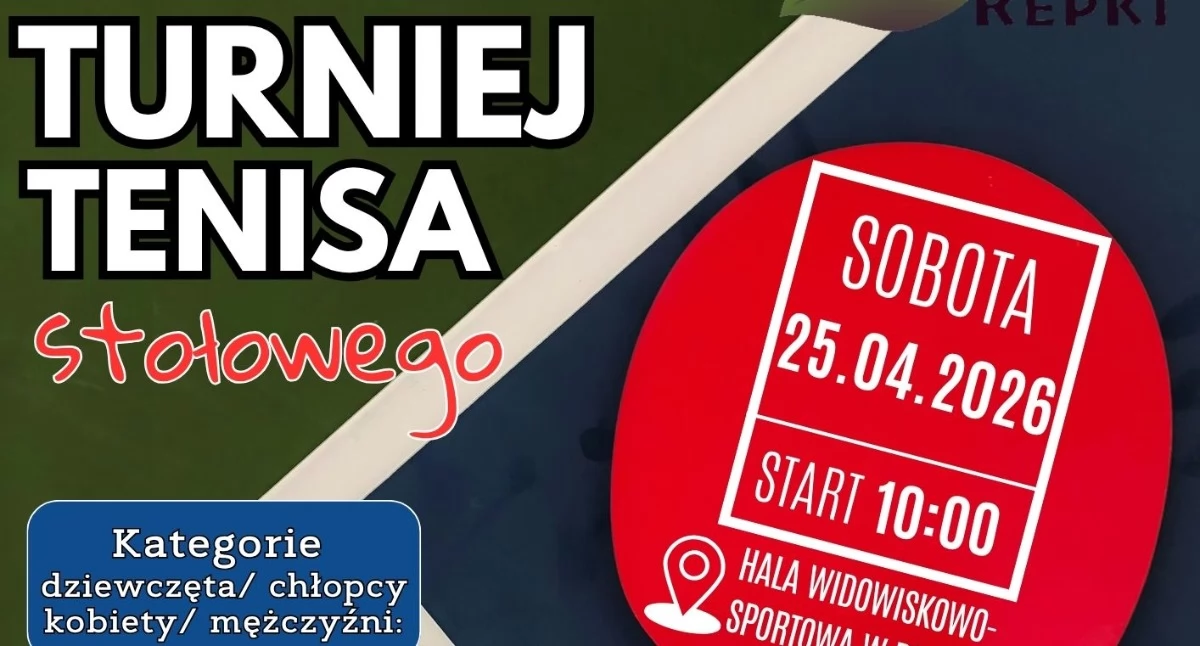 Inne dyscypliny, Repkach zaprasza turniej tenisa stołowego - zdjęcie, fotografia