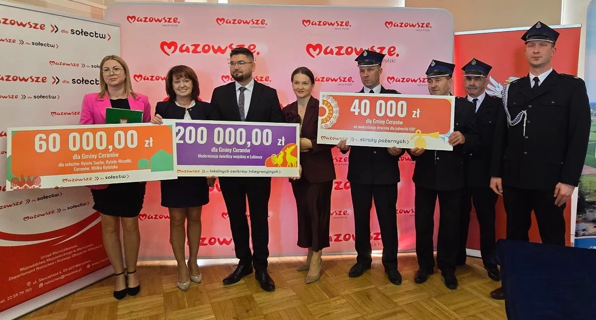 Inwestycje, samorządów powiatu sokołowskiego Umowy podpisano Ceranowie - zdjęcie, fotografia
