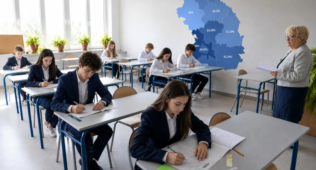 Edukacja, wypadły egzaminy ósmoklasistów powiecie sokołowskim - zdjęcie, fotografia