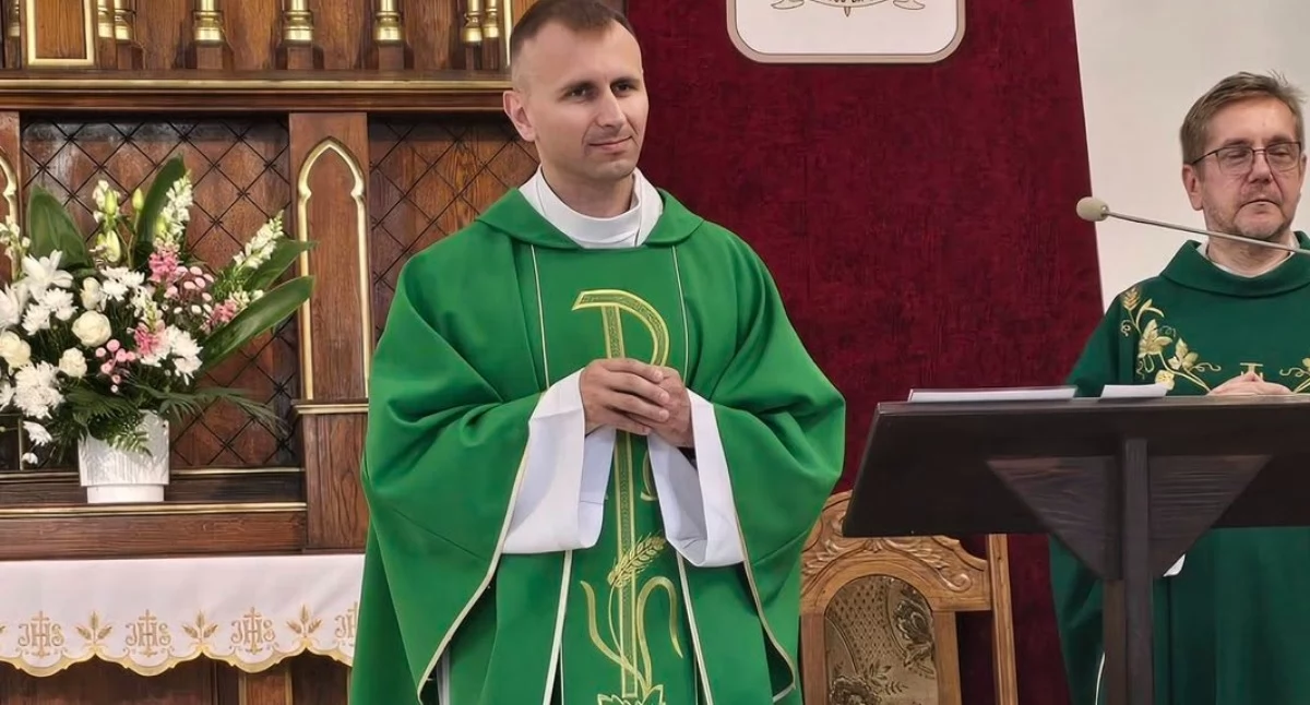 Ks. dr Marcin Szymanik przez rok był wikariuszem w Kosowie Lackim. FOT. PARAFIA KOSÓW LACKI