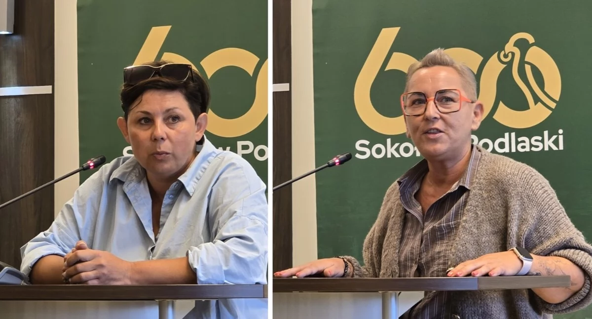 Dyrektor PSP nr 1 Joanna Hawryluk ( z lewej) oraz kierująca PSP nr 3 Elwira Pawluk
