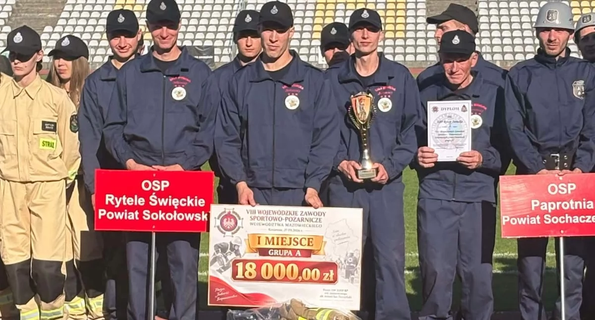 Straż pożarna, Strażacy Rytele Święckie Mistrzami Województwa Mazowieckiego! - zdjęcie, fotografia