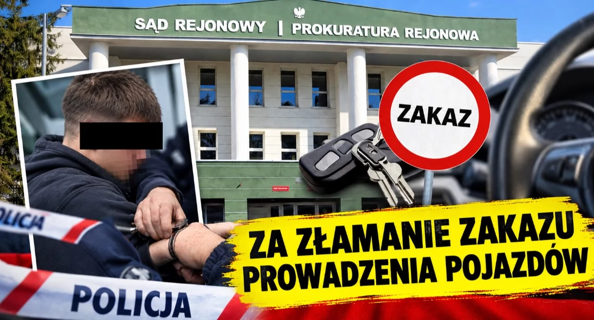 Kronika kryminalna, latek pójdzie siedzieć sześć miesięcy dożywotnio stracił prawo jazdy - zdjęcie, fotografia
