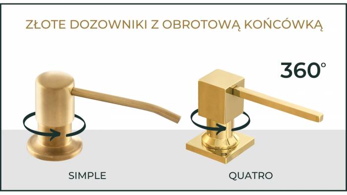 Złoto w kuchni dozowniki