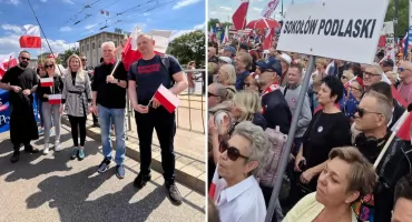 Niedzielne marsze w Warszawie - z udziałem mieszkańców powiatu sokołowskiego