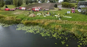 Strażacy w powiatu sokołowskiego ćwiczyli scenariusz na wypadek powodzi