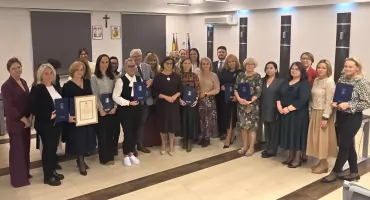 Burmistrz miasta Sokołów Podlaski nagrodziła nauczycieli