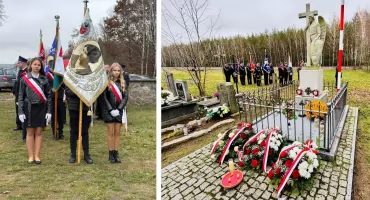 Hołd obrońcom Ojczyzny oddali pod Pomnikiem Ułana