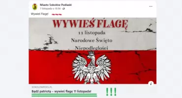 W Sokołowie Podlaskim flagi wieszać (nie)kazano...