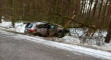 To był bardzo śliski poranek na drogach w powiecie sokołowskim