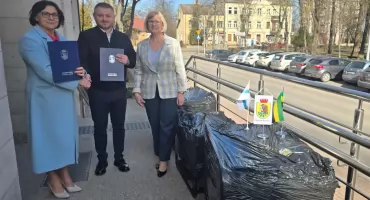 Miasto Sokołów Podlaski przekazało do partnerskiego Szumska trzy agregaty prądotwórcze