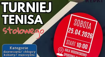 GOK w Repkach zaprasza na turniej tenisa stołowego