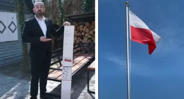 Radny powiatowy Piotr Woźniak z nietypową inicjatywą na Dzień Flagi