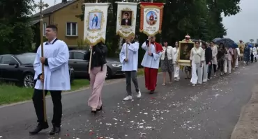 Deszczowe Boże Ciało w powiecie sokołowskim