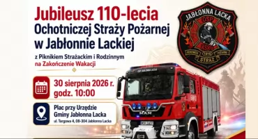 Ochotnicza Straż Pożarna w Jabłonnie Lackiej będzie świętować jubileusz